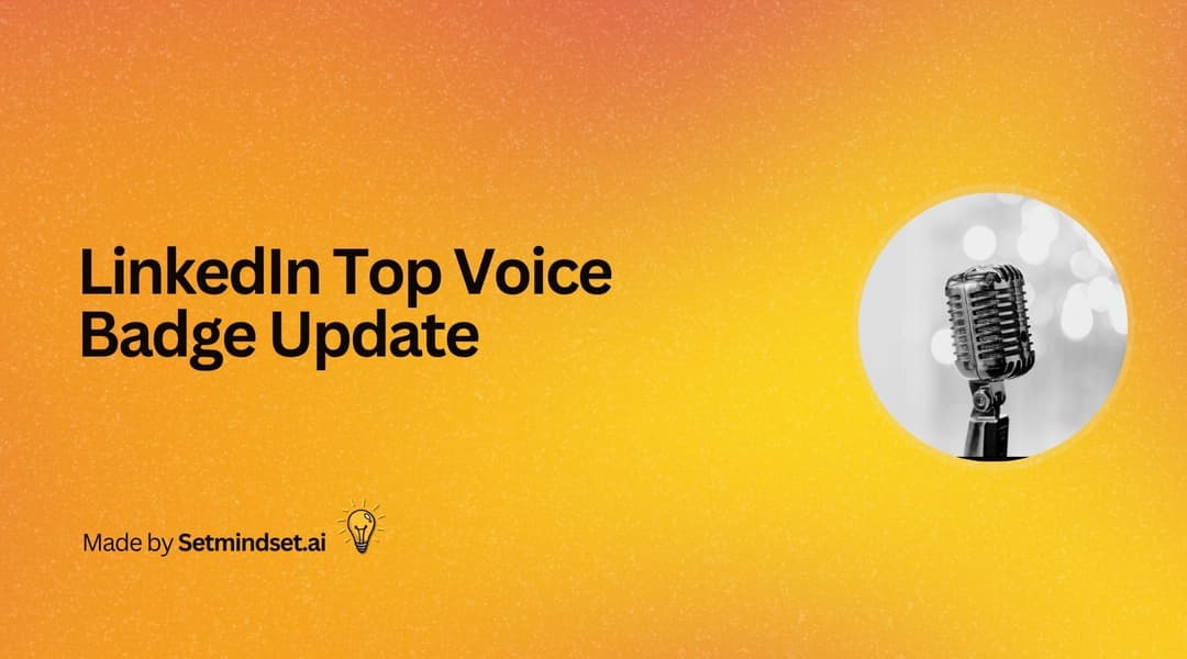 LinkedIn Top Voice Badge Update