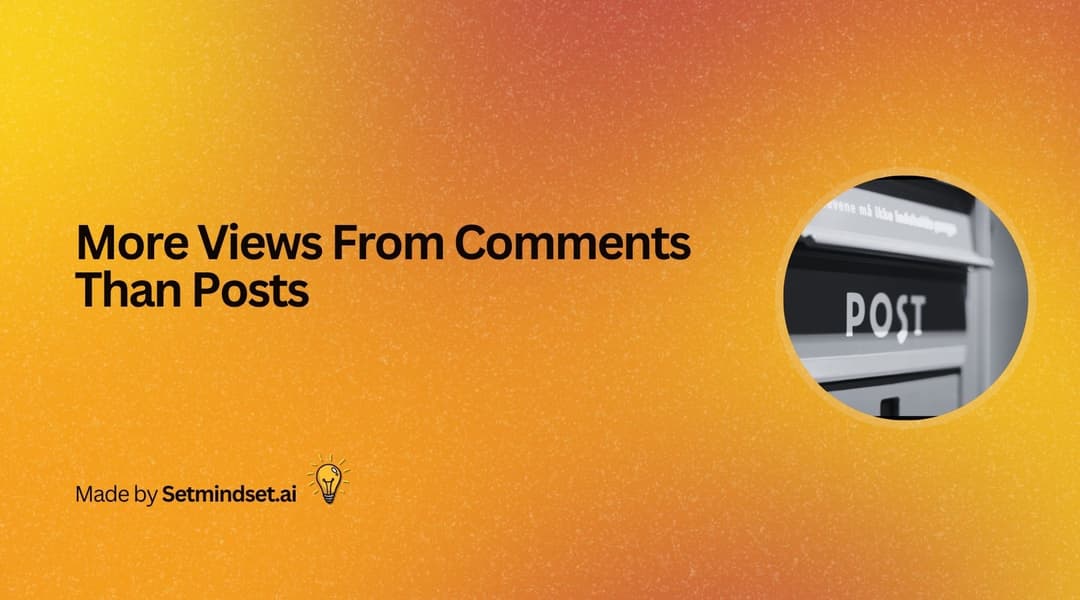 More Views From Comments Than Posts